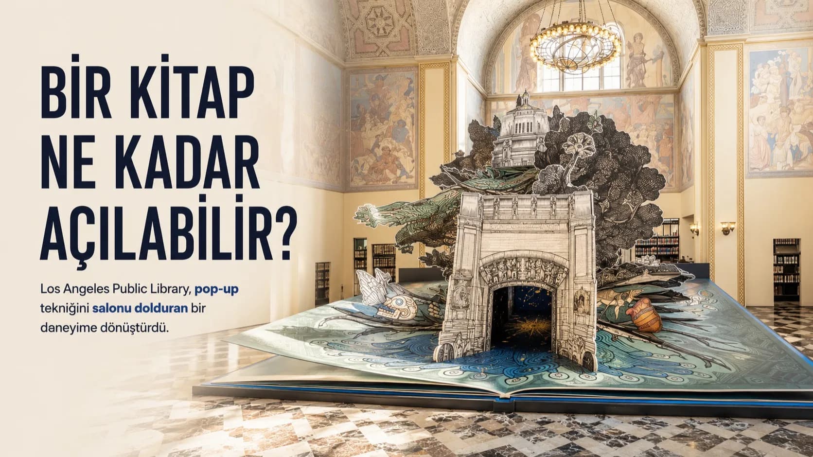 Los Angeles Central Library, Dünyanın En Büyük Pop-Up Kitabını Sergiliyor