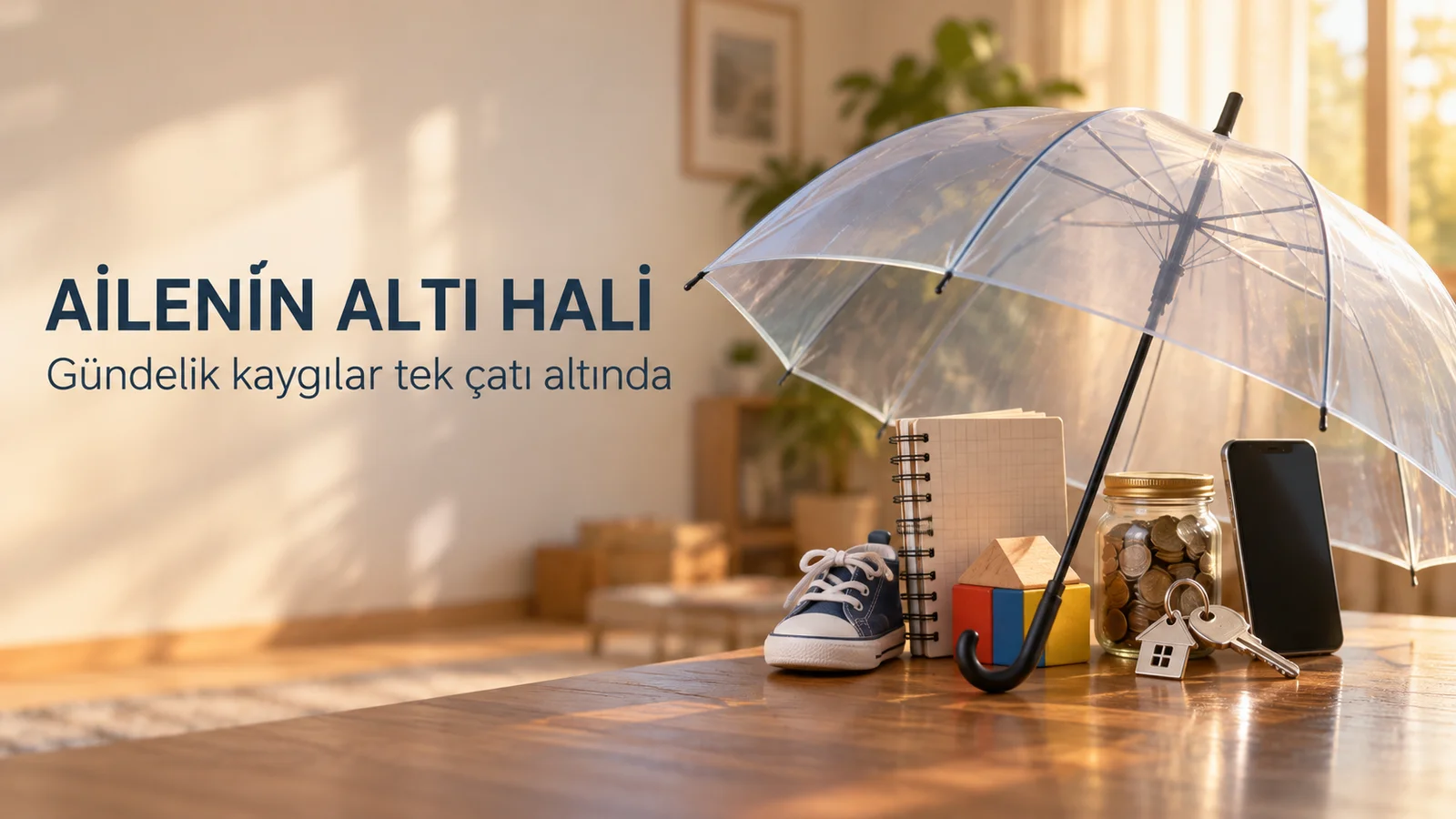 Aynı çatı altında altı farklı aile anını simgeleyen Allianz Ailem serisi editoryal kapağı